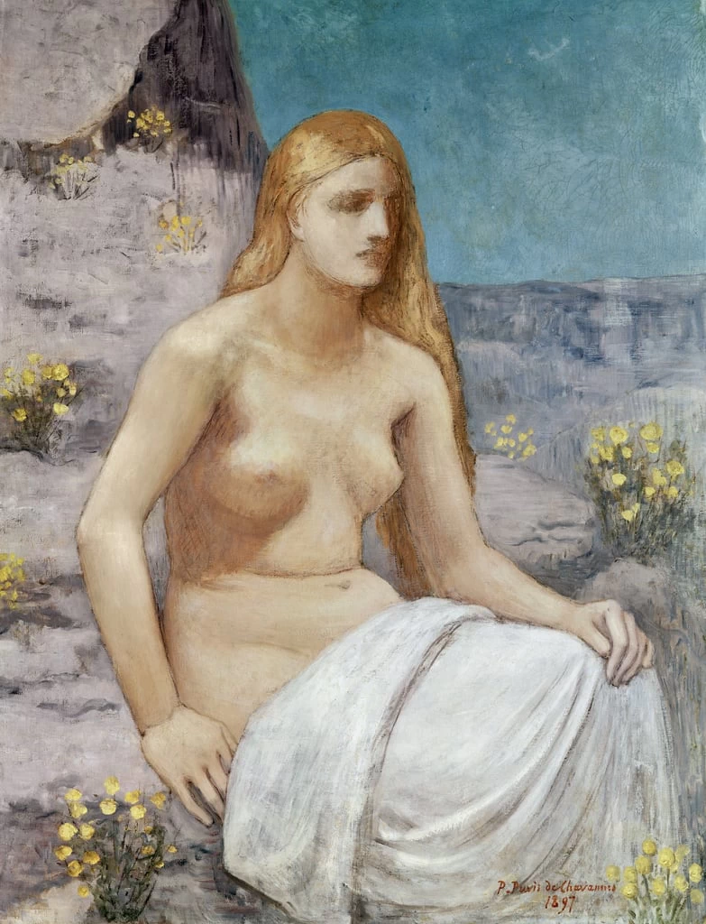 Pierre Puvis de Chavannes - 127, Santa Maria Maddalena, Museum of Fine Arts (Szepmuveszeti) Budapest